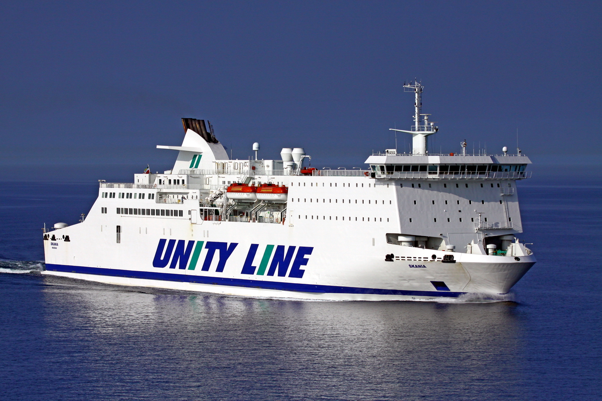Skania, jeden z siedmiu promów Unity Line, zbudowany w 1995 r. Fot.: Piotr B. Stareńczak
